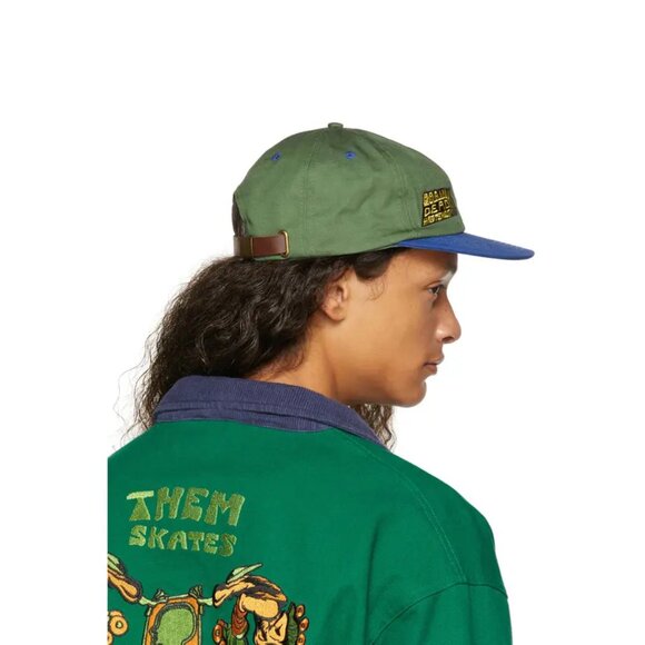 NWT Brain Dead x Them Skates Homie 6 Panel Cap, Green, Size: UNI - Picture 2 of 5